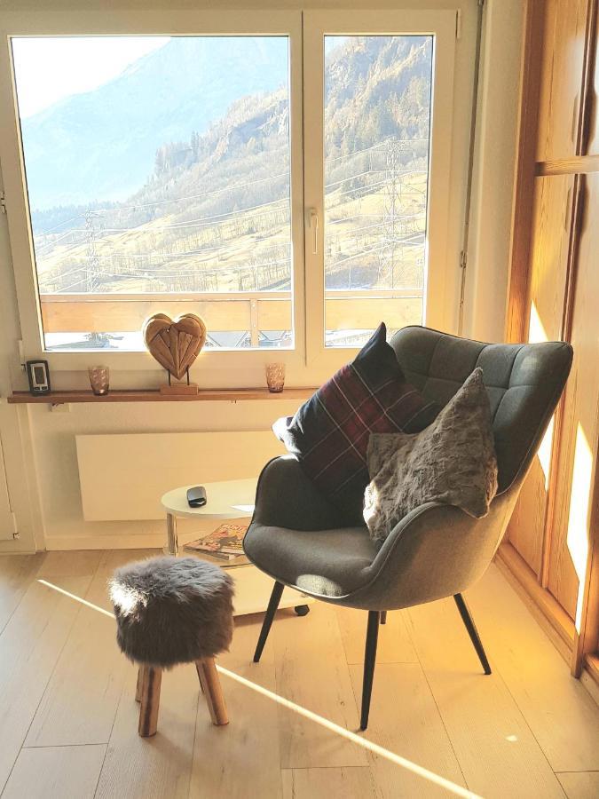 Modernes Wohlfuehlstudio Im Haus Eldorado Mit Traumaussicht Leukerbad Exterior photo