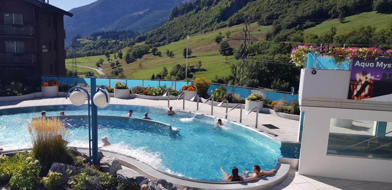Modernes Wohlfuehlstudio Im Haus Eldorado Mit Traumaussicht Leukerbad Exterior photo