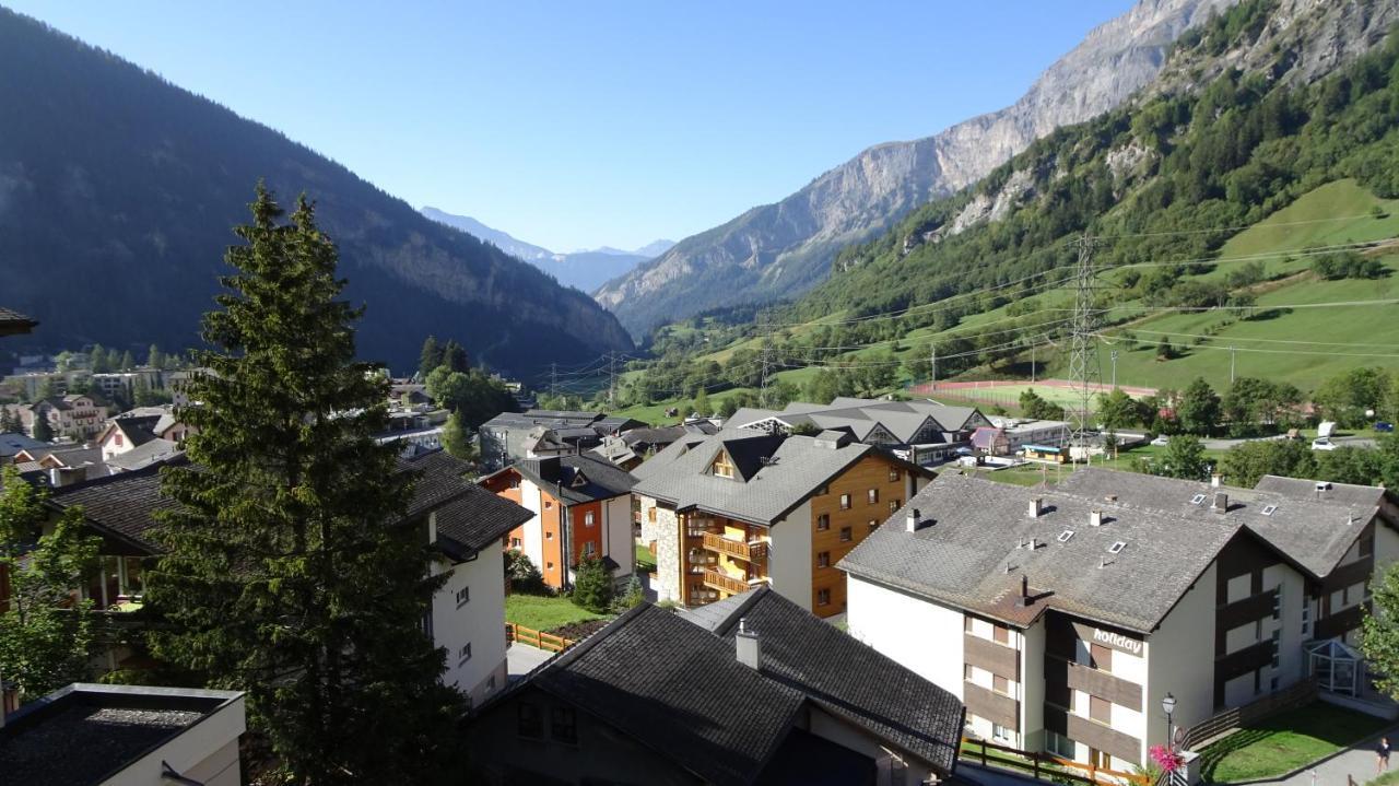 Modernes Wohlfuehlstudio Im Haus Eldorado Mit Traumaussicht Leukerbad Exterior photo